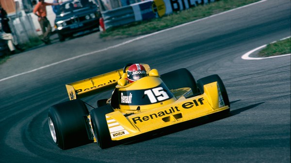Renault Sport - Formule Un jaune sur piste